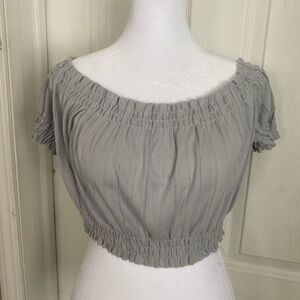 Gray La Hearts Women's Top Size Large